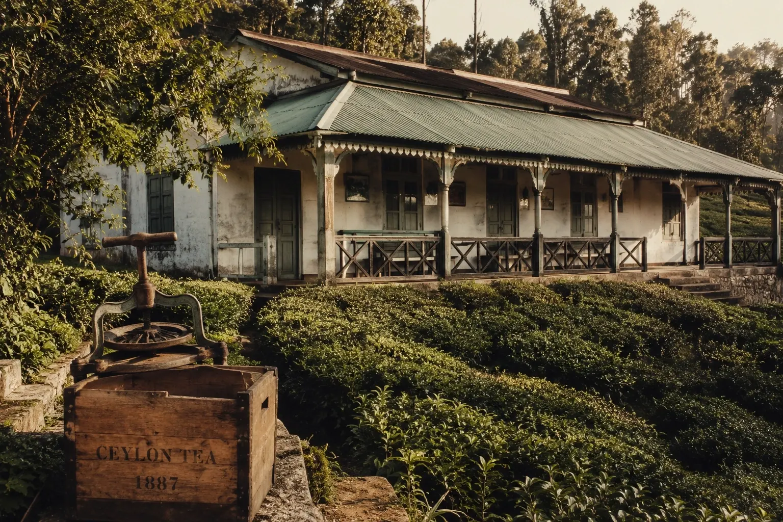 Historic Ceylon tea estate